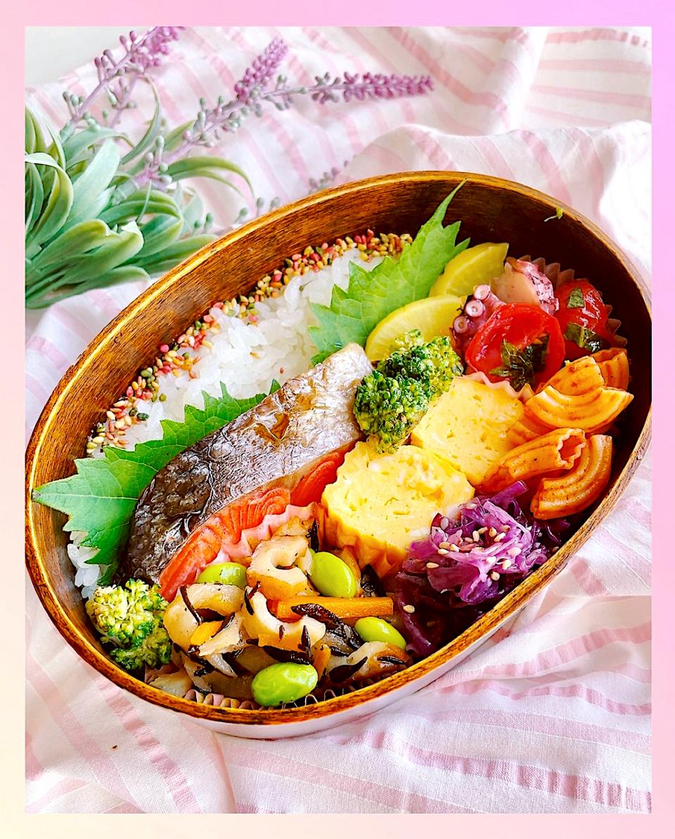 🌿‬今日の『鮭弁当』🌿
